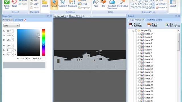 How to Edit Shape Elements to Make Brand New SWF with Sothink SWF Decompiler смотреть онлайн