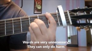 Depeche Mode - Enjoy the silence (acoustic guitar cover, karaoke)