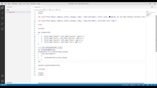 ES6 | #11 filter() function | Step by Step Tutorial for ES6 - JavaScript