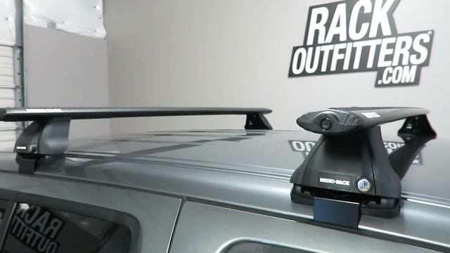 Nissan Frontier Crew Cab with Rhino-Rack Vortex Aero 2500 Roof Rack Crossbars смотреть онлайн