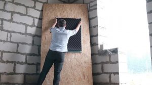 Как приклеить акустический поролон