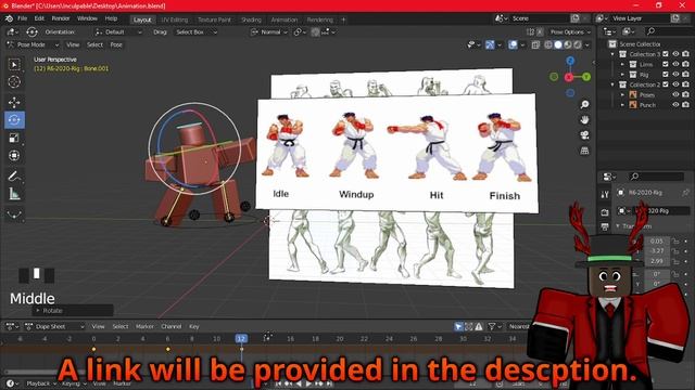Fight Animations | Roblox Blender Animation Tutorial смотреть онлайн