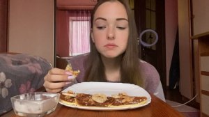 МУКБАНГ | ПАНКЕЙКИ С АРАХИСОВОЙ ПАСТОЙ? Завтракаем вместе?Mukbang pancakes