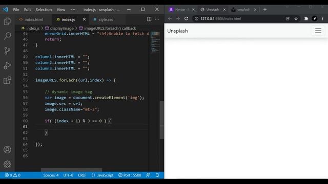 Image gallary website | unsplash api javascript #2 смотреть онлайн