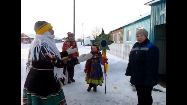 Колядки на дому «Что такое святки-гаданья да колядки», с. Баткат