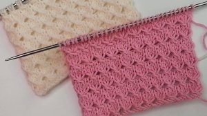 Ажурные узоры спицами. Универсальный и очень простой ажурный узор