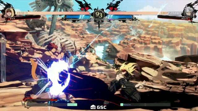 【Guilty Gear Strive】Summit(Chipp) vs Tights(Zato=1) High Level Gameplay【GGST】【PS4pro/60FPS】