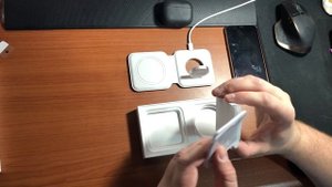 Apple MagSafe Duo Charger распаковка и обзор тест на разных устройствах