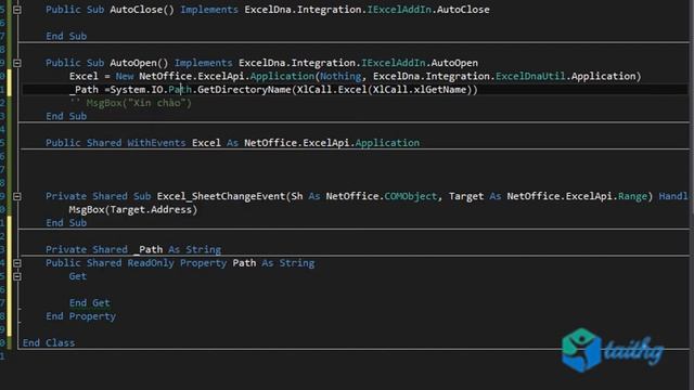 Lập trình VB.Net Excel - Bài 3. Tạo biến Path смотреть онлайн