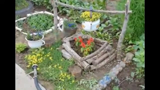 Поделки для сада-очаг или клумба смотреть онлайн