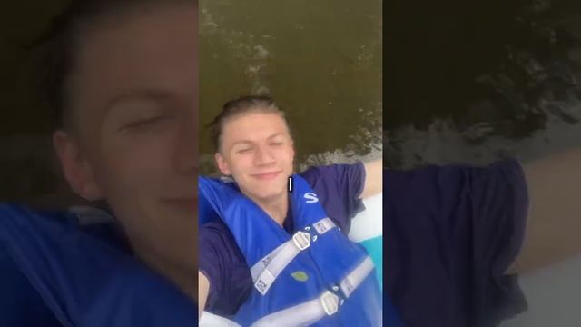 Floating Down A River In An Inflatable Pool!