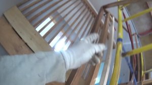 Перила из брусков! Сделал сам! #875 Стройка дома