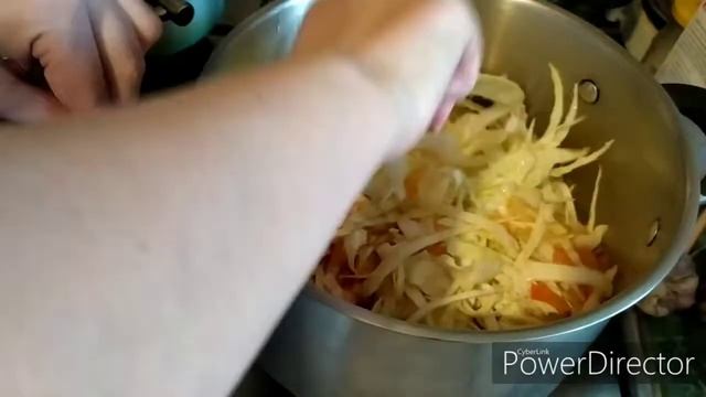 Капуста тушёная с говяжьим хвостом