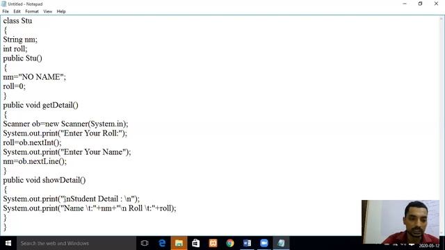 class and object Concept in java