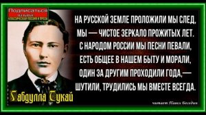 На русской земле , Габдулла Тукай, читает Павел Беседин