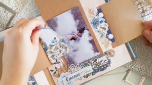 Свадебный альбом/Семейный альбом/Скрапбукинг/Скрапмир "Blue & Blush"/Свадьба/