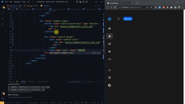 Gaming Website Tutorial Using HTML, SASS (SCSS) & JavaScript | SASS Tutorial For Beginners