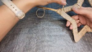 Новогодний декор из джута | Рождественская звезда своими руками