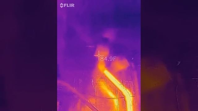 FLIR-One Infrared Video Of Steam Entering Gorton #2 End Of Steam Main Vent