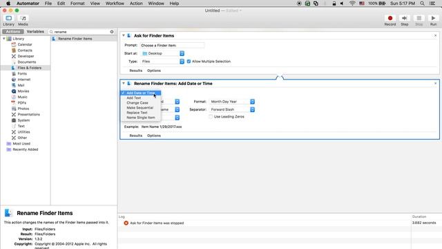 How to Batch Rename Files in Mac OS X using Automator смотреть онлайн