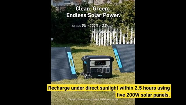 Anker PowerHouse 767 Portable Power Station 2400W Solar Generator смотреть онлайн