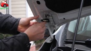 Установка упоров капота (амортизаторов) на Renault Kadjar (www.upora.net)