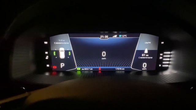 Цифровая приборная панель Skoda Kodiaq КРАТКИЙ ОБЗОР