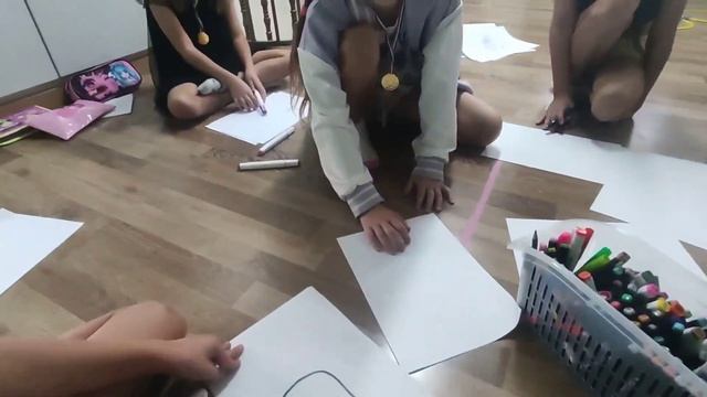 Челлендж Каракули Маракули , Ангелина с друзьями ! Новый Челлендж . #челлендж