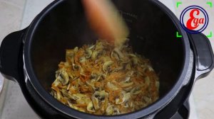 Вкусный и быстрый обед или ужин, приготовленный в мультиварке. Гречка с грибами и курицей
