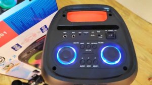 KOLAV-LJ2601 Dual 6.5 Inches High Watt Chargeable HD Sound BT Speaker With Remote Control Black