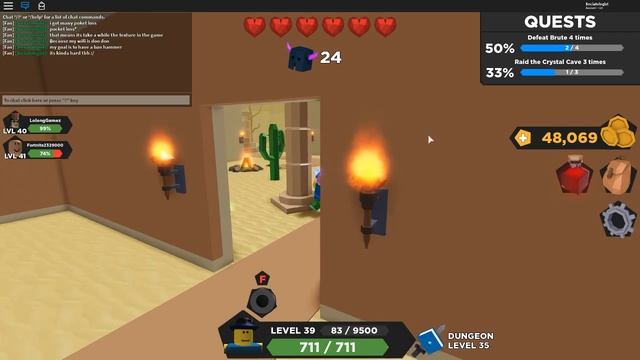 I grind for months! and im Level 39! (Treasure Quest Roblox) смотреть онлайн