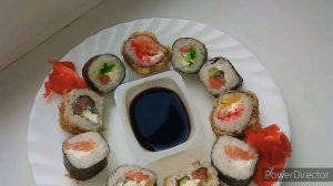 Роллы?Суши соевый соус имбирь?вкусно очень???