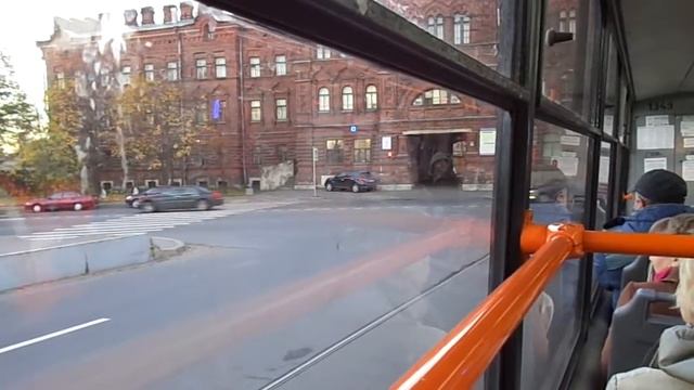 Трамвай Санкт-Петербурга 3-186: ЛМ-99АВН б.1349 по №16 (14.10.13) смотреть онлайн