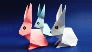 Как сделать кролика из бумаги - Оригами КРОЛИК