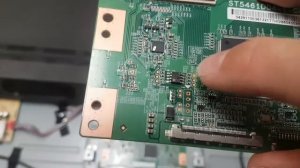 How to repair TCL 55P607, TcL 55S405 with back light, but no picture - ST5461D04-1-C-7 TCON issue