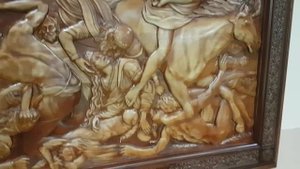 Мастерская Якимова Романа. Панно "Агнец открывает книгу". www.yrmaster.com