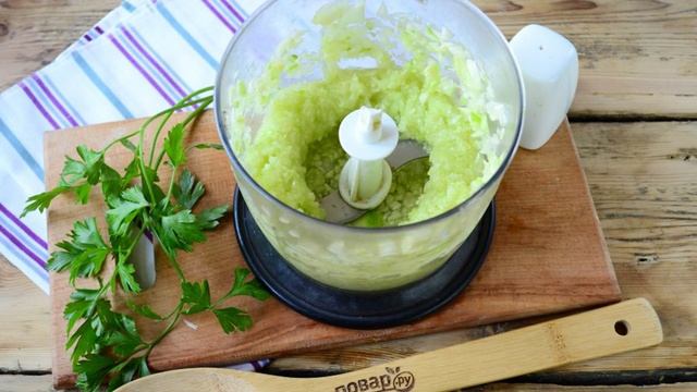 Котлеты из кабачков с грибами