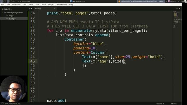 Flet Tutorial - Create Page Pagination
