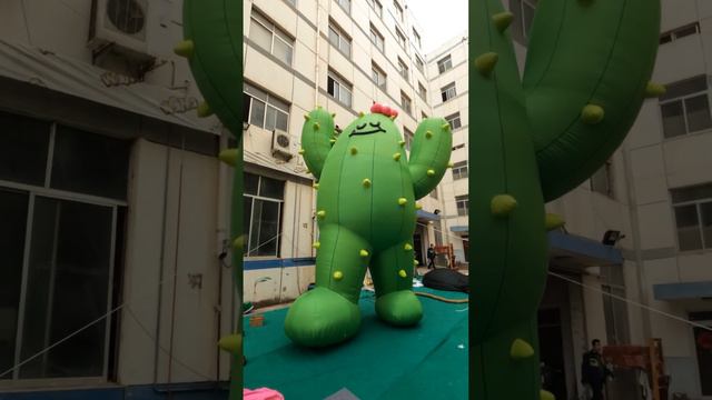 Light Inflatable Balloon Cactus Mascot for 2023 #Stagedesign Advertising Decoration