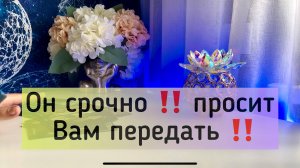 Он срочно просит Вам передать!