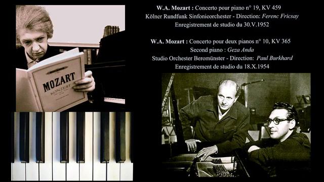 MOZART - Concerto nº19 e Concerto para 2 Pianos - Clara Haskil, Geza Anda, Fricsay / Burkhard смотреть онлайн