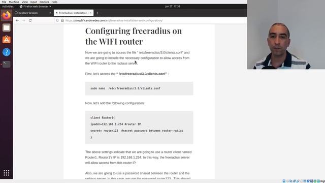 FreeRadius : Instalação e Configuração / Login e senha p/ usuário WiFi смотреть онлайн