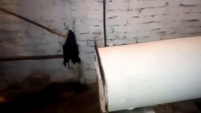 Большая печь для гаража из дымоходной трубы
