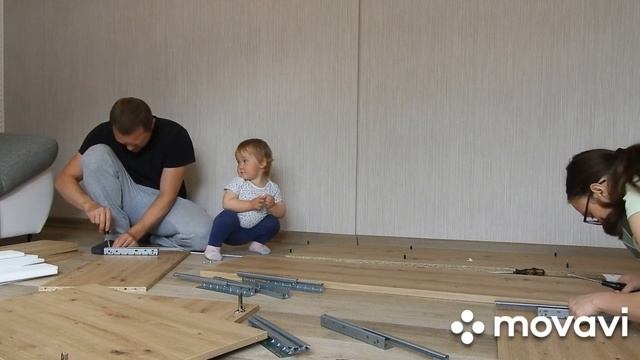 ВЛОГ. Собираем шкафы #всейсемьей