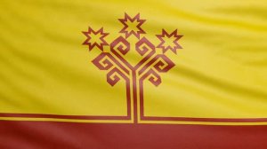 Флаг Чувашской Республики. Флаги субъектов РФ. Зацикленное видео. Бесплатный футаж.