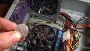 Замена батарейки BIOS на мат. плате GA-H61M-S1