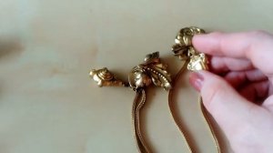 Брошь- шатлен и подиумные клипсы.  Винтаж .