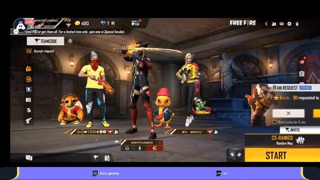 FREE FIRE LIVE IN TELUGU !! GIRL GAMER !! SONY FF GAMING ??