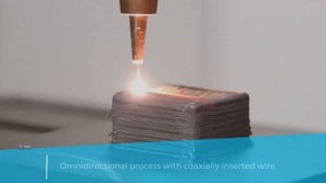 Additive Manufacturing: Laser Metal Deposition with coaxial wire supply