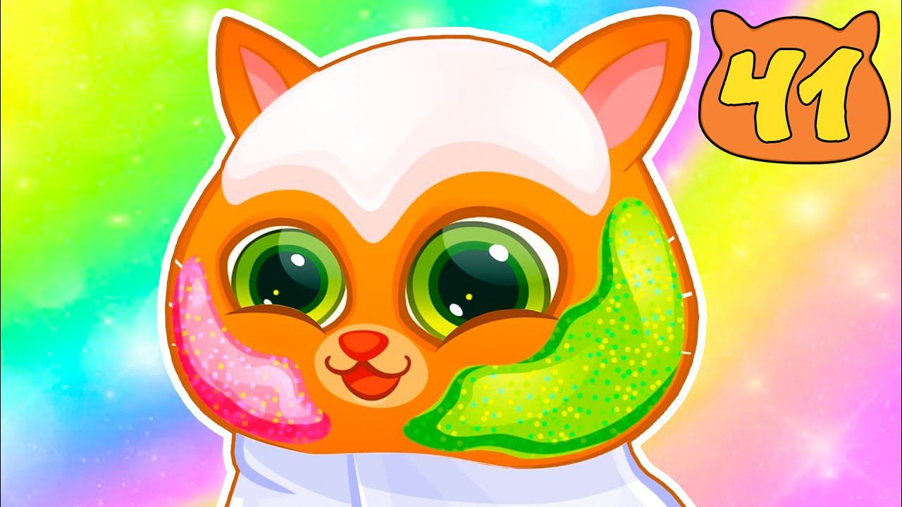 Суровый КОТИК БУБУ №41. Салон красоты. Маска для кота. Мультик ИГРА про котят на канале Хвостик ТВ смотреть онлайн